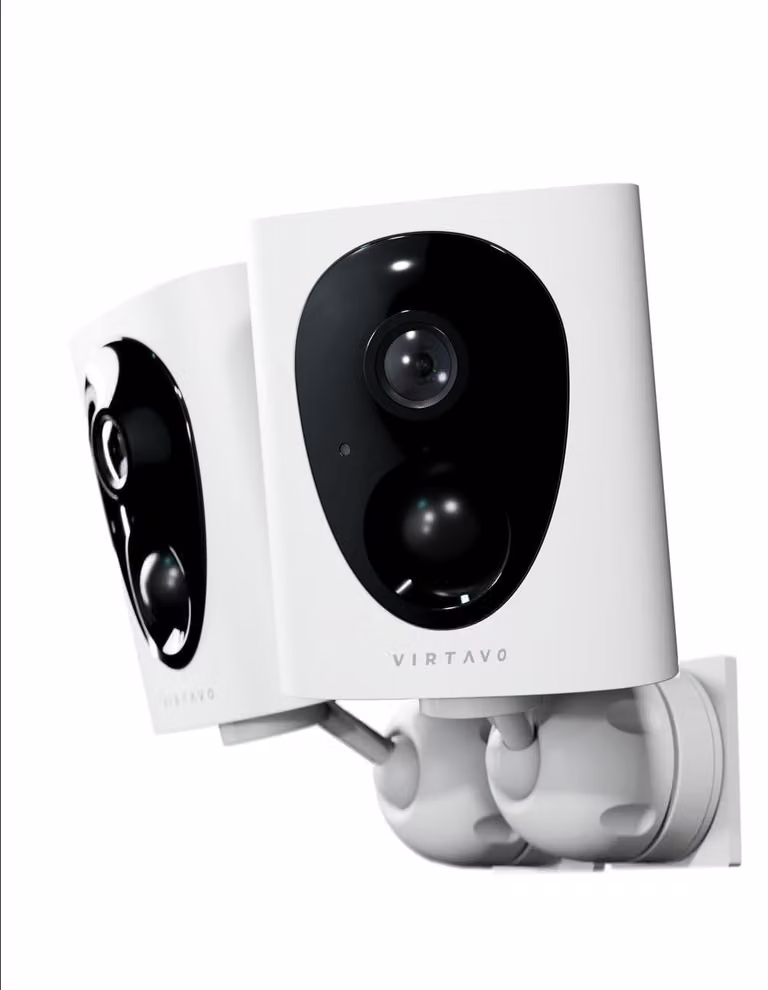 Telecamera di sicurezza 2K Wi-Fi - Alimentazione a batteria, senza fili - Visione notturna, sensore PIR