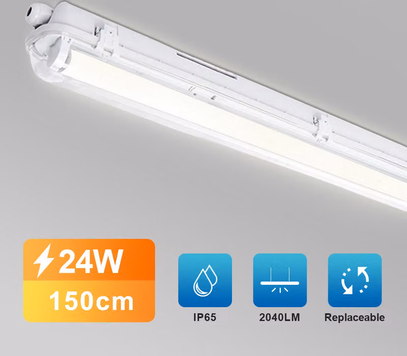 Jopassy LED a prova di umidità luce bagno luce diurna officina luce bagno IP65 150cm bianco freddo 1X