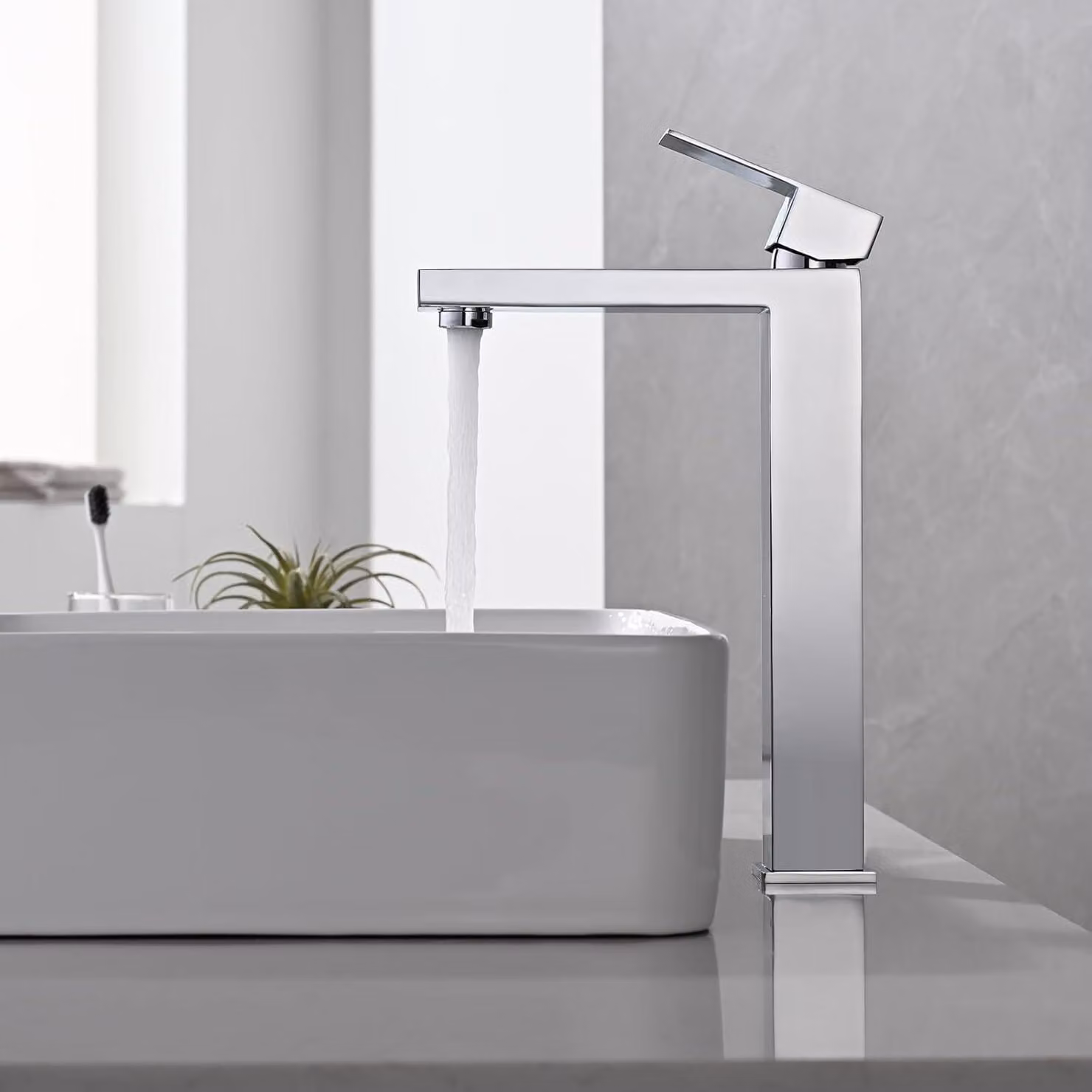 Miscelatore monocomando Badarmatur, cromato, altezza 25 cm, per lavabo