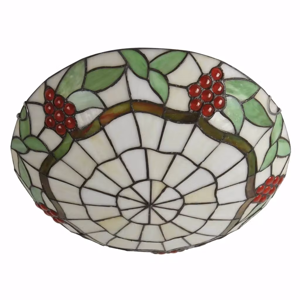LÚZETE Lampada da Soffitto a LED Tiffany Grape Multicolore 24 W 4000K Diametro: 40 cm – 2