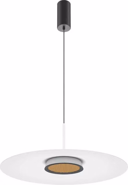 Maytoni Lampadario moderno El 1 luce LED integrato bianco alluminio