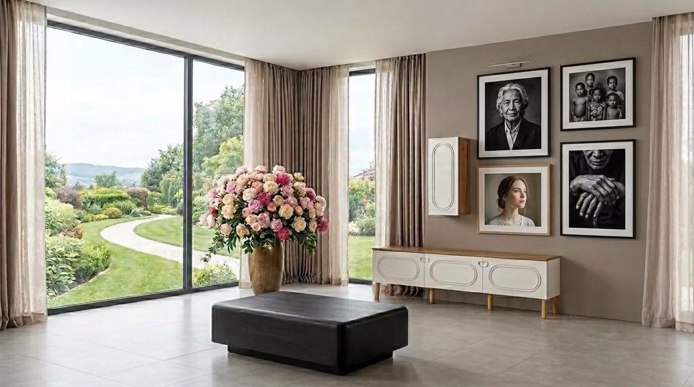 Mobile parete, armadio, legno, soggiorno, stile moderno, colore beige, comodo, nuovo