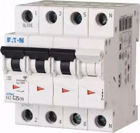 Interruttore automatico Eaton, 40 A, 3p+N, caratteristica: C 278979