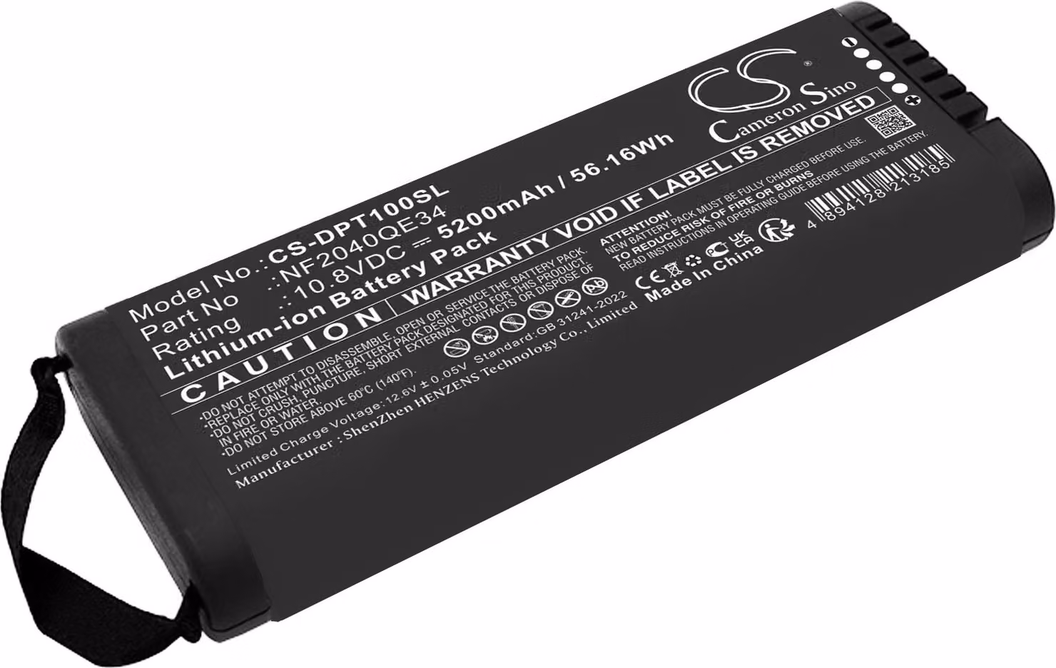 TECHTEK Batteria compatibile con [Olympus] EPOCH 650, per [Rohde & Schwarz] HA-Z223, per [Defelsko] PosiTest HHD, per [Keysight] U1610A, U1620A sosti