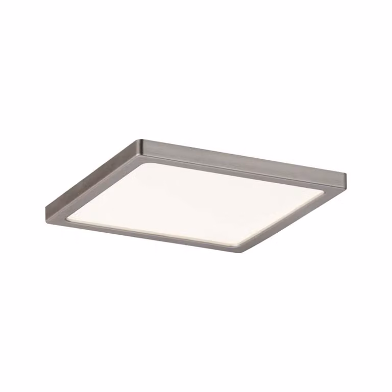 Set di faretti da incasso Paulmann Panel Areo quadrati IP23 LED 1x8W 3000K 230V 120x120 mm nichel opaco/plastica