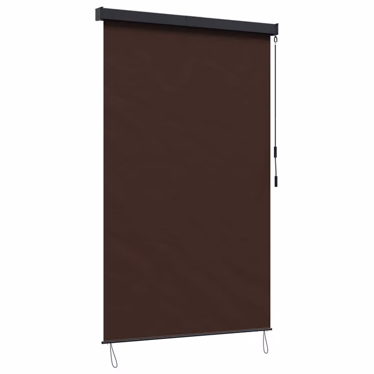 Tenda a rullo vidaXL marrone in tessuto e alluminio L: 160 cm, H: 250 cm