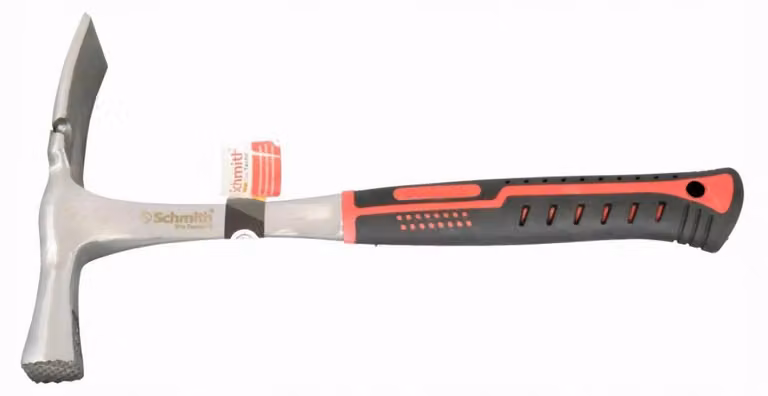Martello da muratore Berliner Schmith, modello standard, con manico in acciaio, utensile professionale per l'edilizia, l'artigianato, il cantiere e l'industria