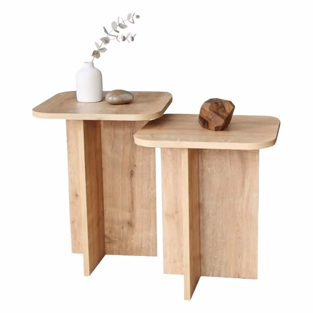 Meduno, Tavolino da Salotto Modulabile DMORA, Marrone Rovere, L/P/H: 40 x 40 x 50 cm – 2