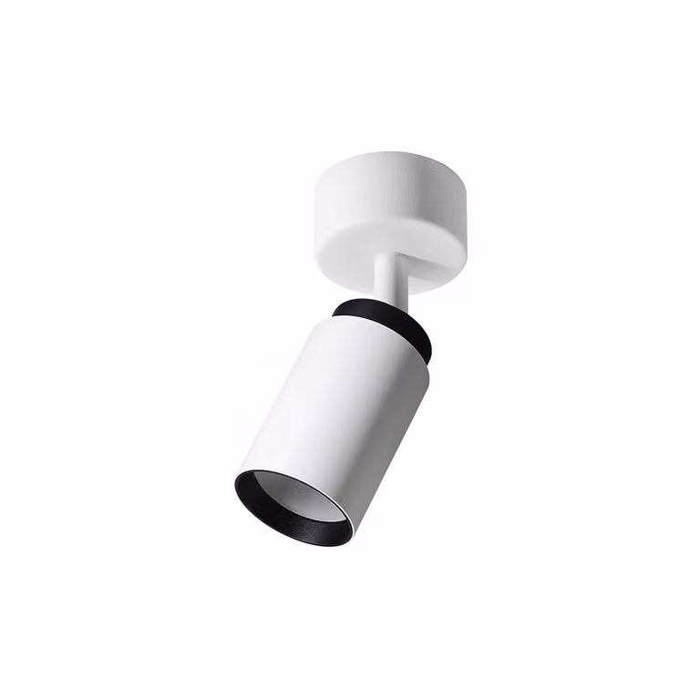 Plafonaio singolo Spot MALGA 1 DUO Barra IP20 GU10 220–240V bianco-nero EDO777864 EDO Solutions