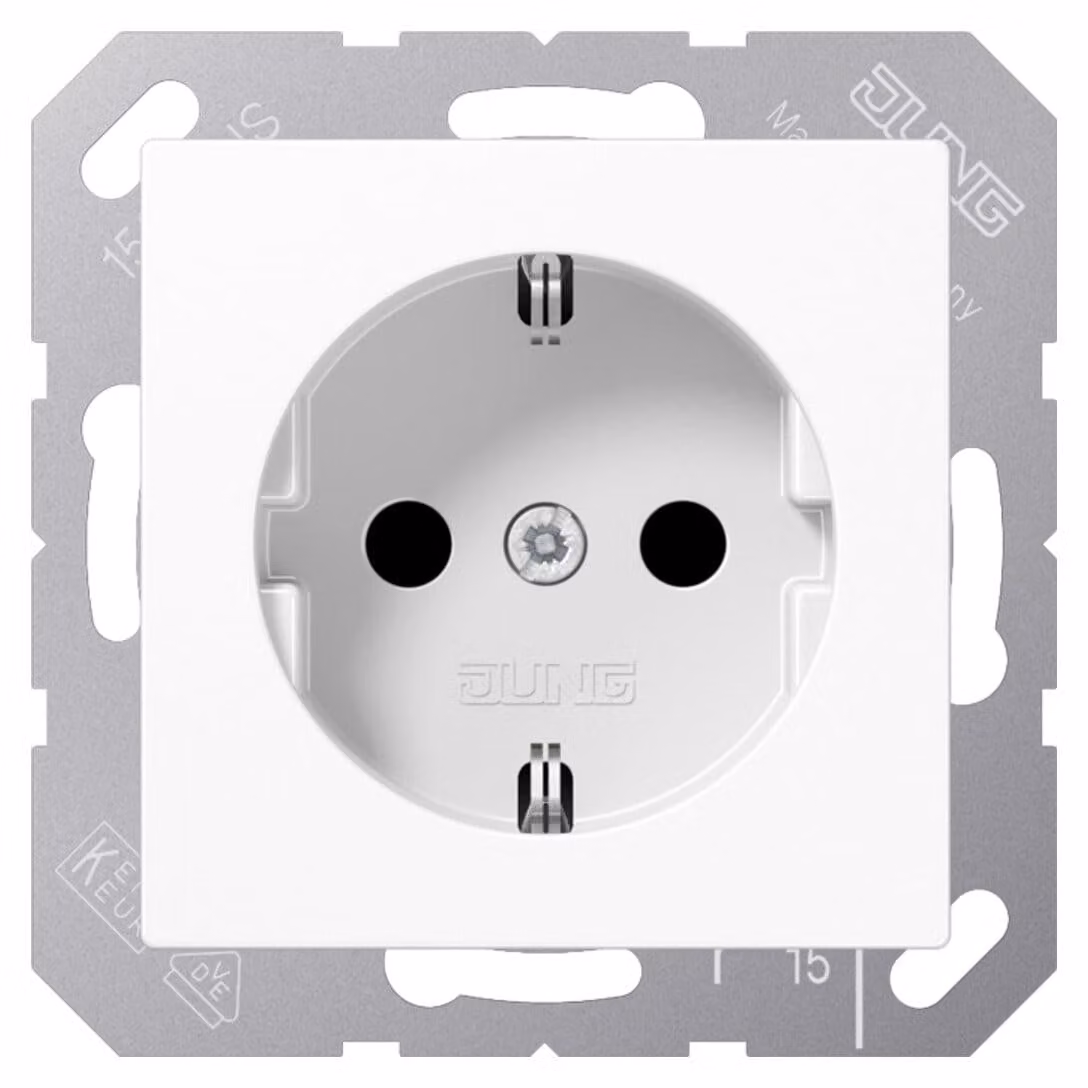 Presa Jung SCHUKO senza pinza A 1520 NKI WW A1520NKIWW