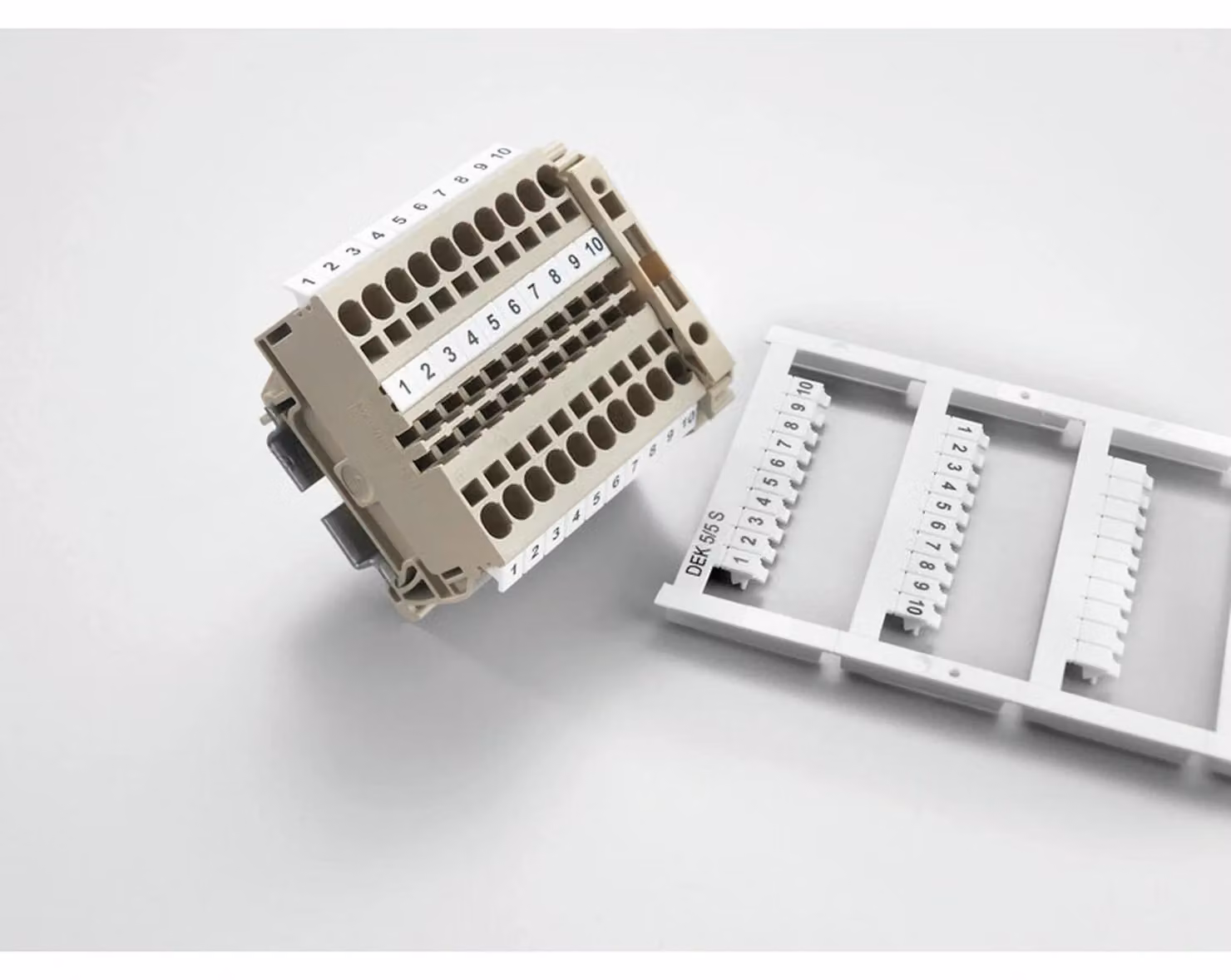 50 pezzi Marcatore terminale decafix bianco - Marcatore terminale 5mm bianco DEK 5 FWZ 11-20