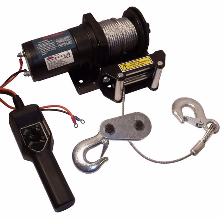 Avvolgitori elettrici da 12 V, capacità di 2.000 kg / 900 kg, volume di 137 litri