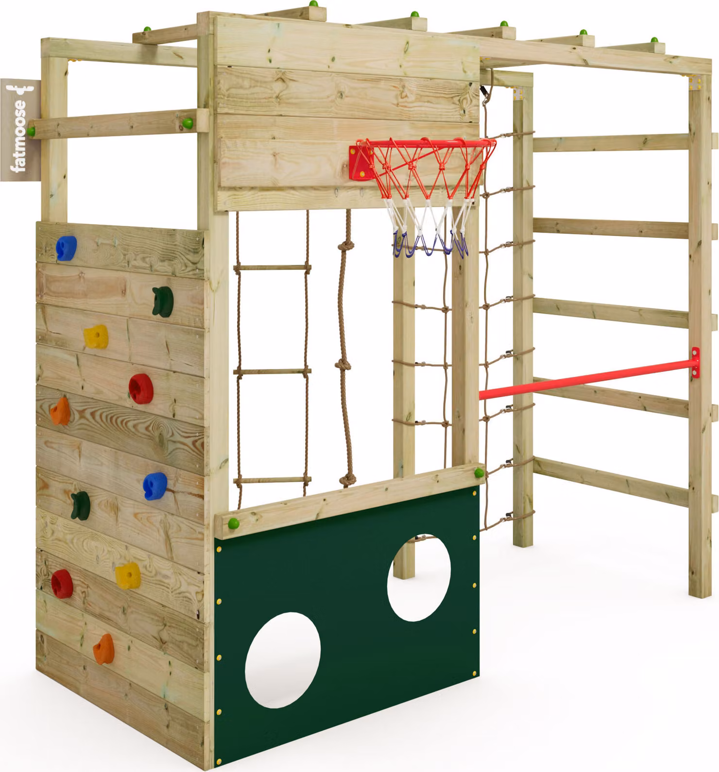 Fatmoose CleverClimber Club XXL Struttura per arrampicata per bambini in verde