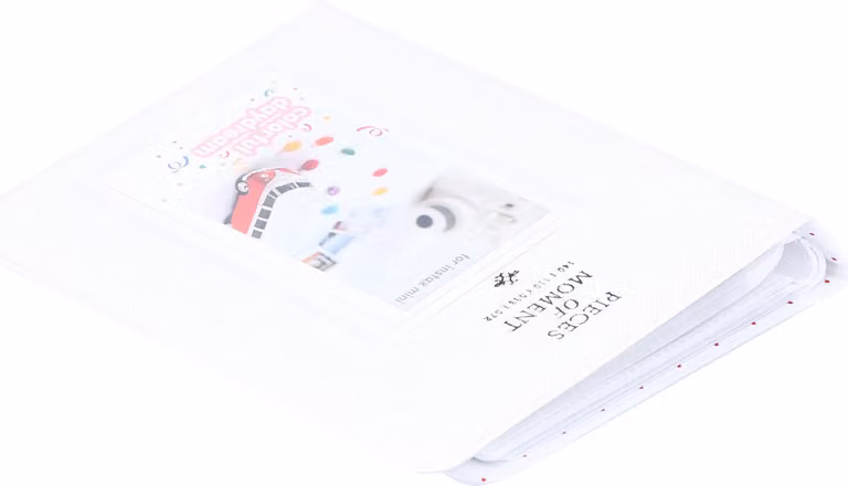 64 tasche da 3 pollici per mini album in PVC per Fujifilm Instax Mini 9Bianco perla