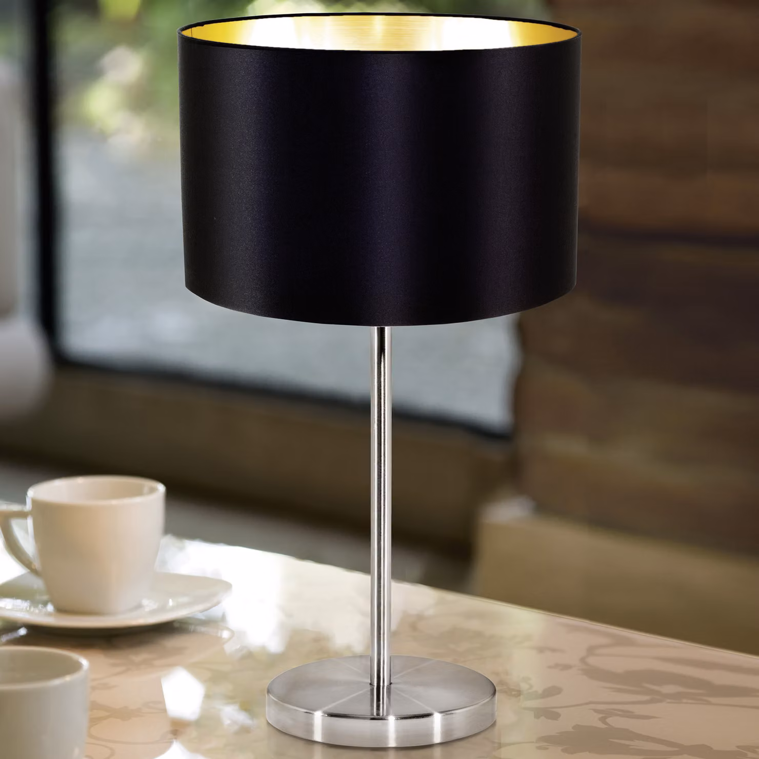 EGLO Lampada da tavolo Maserlo Nero 31627