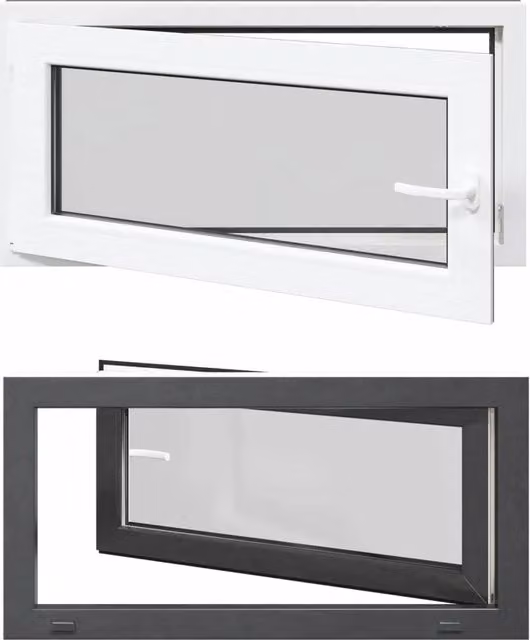 Finestra per Soffitta RISOR 100 x 50 cm PVC e Vetro Antracite CFW3138137