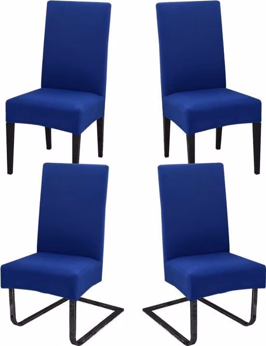 Set di 4 coprisedie rimovibili e lavabili, sedie decorative per la sala da pranzo, matrimoni, hotel, cucina, feste, cerimonie, turchese