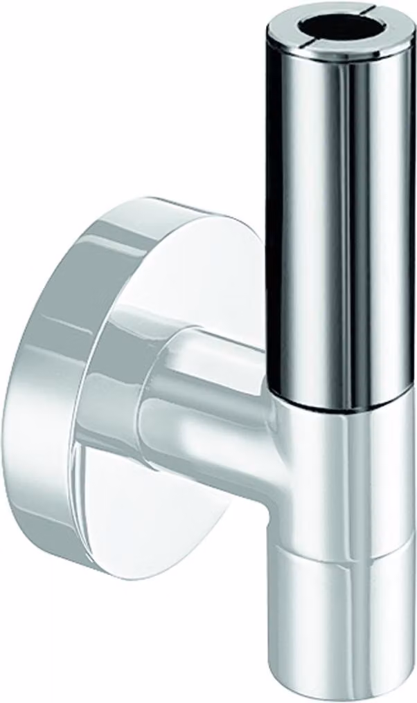 Valvola ad angolo Schell con orifizio di 70 mm di lunghezza complessiva, 3/8" cromo