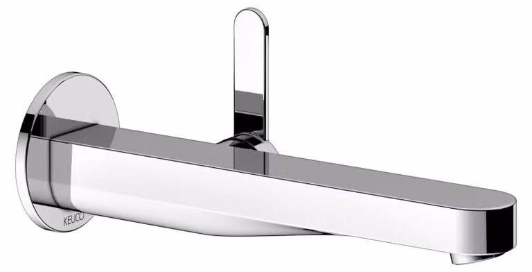 KEUCO IXMO Flat Mitigeur monocommandé encastré pour lavabo, 225mm, rosace ronde, 59516011301, 59516011301