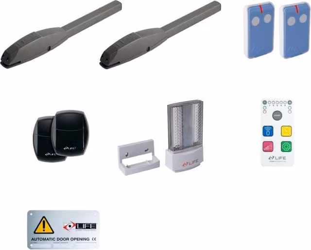 Kit per cancello a battente Life Setup OP3 Skyline Uni DL 042 1KT0300001 3M Grigio