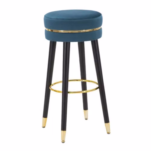 Sgabelli Alti SGABELLO BAR PARIS OTTANIO/GOLD CM Ø 35X74 Mauro Ferretti