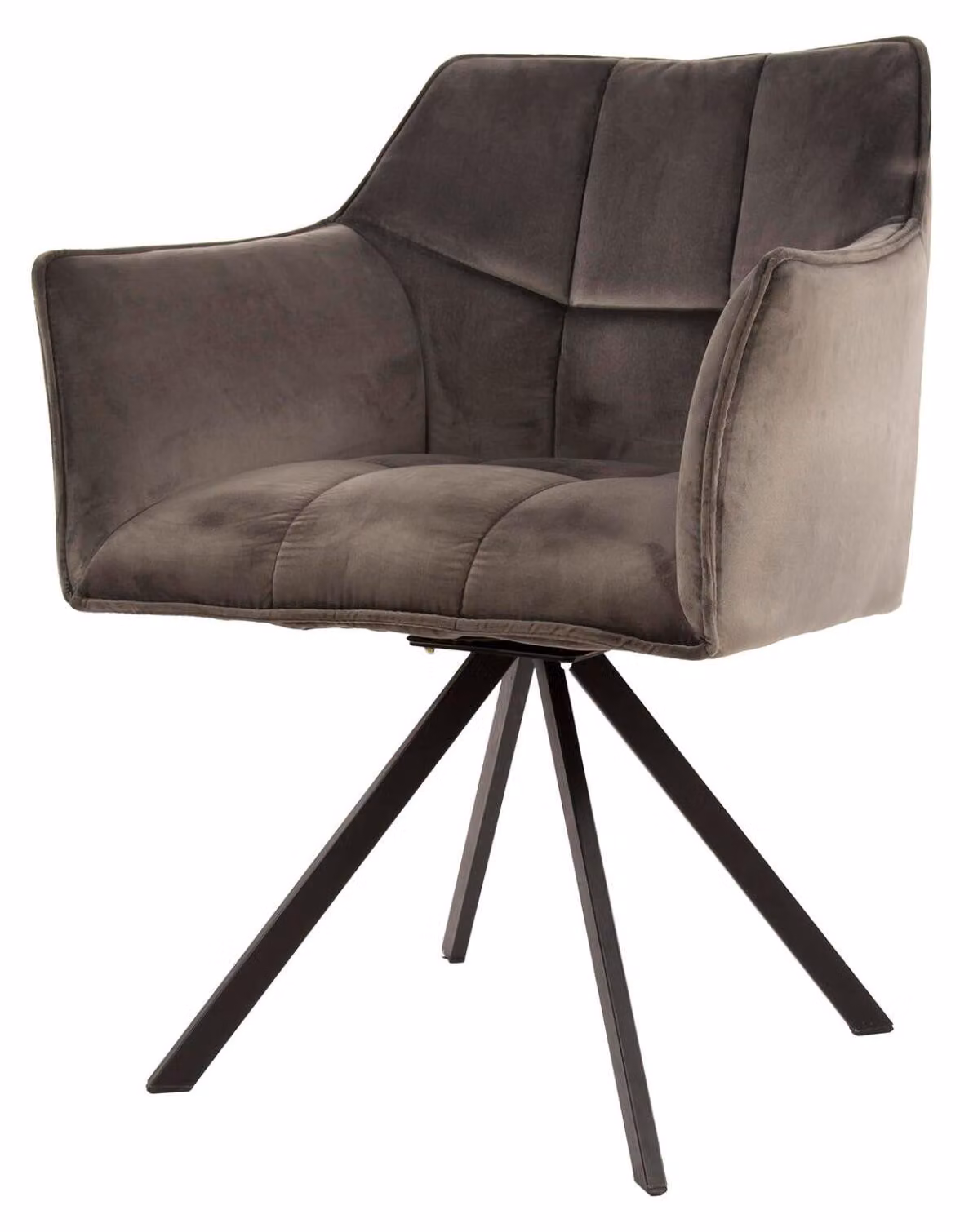 Sedia da pranzo FURNLUX Raster antracite e nero 63 cm / Colore principale: grigio / Dimensioni: 63 x 81 x 60 cm