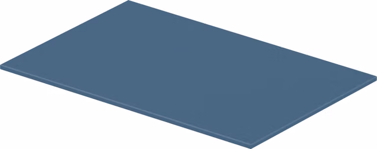 Duravit DuraSquare verre 47x38cm, pour consoles métalliques 003115/ 003116, 0099698800, 0099698800