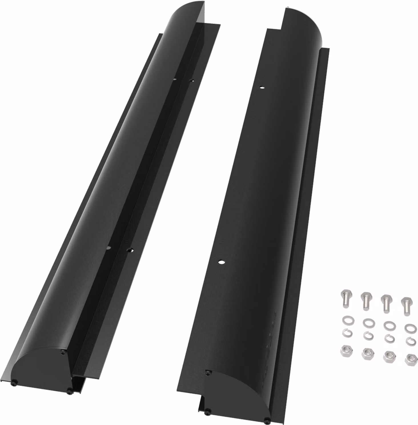 Supporto in alluminio enjoy solar® per modulo solare, nero, 670 mm, preforato, per camper, IVA 0%.