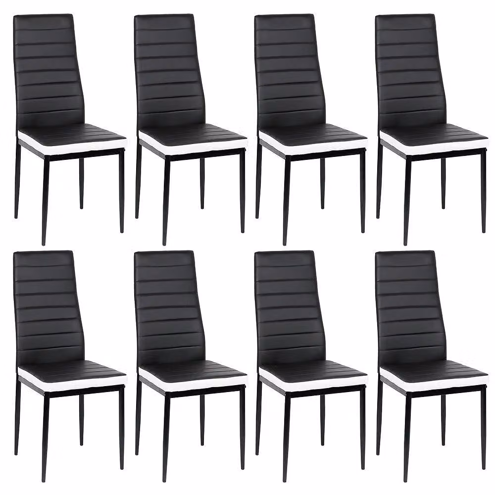 Sedia da pranzo - Sedia - Sedia a conchiglia - Sedia da cucina - Sedie da pranzo - Set da 8 - Rivestimento in ecopelle