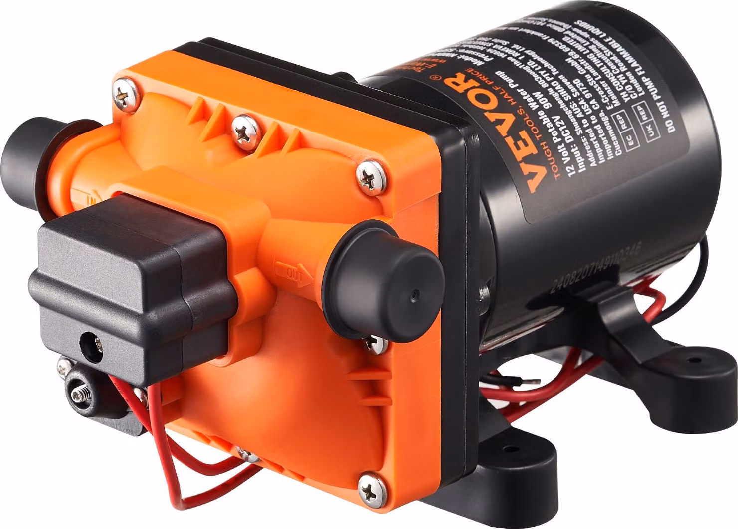 pompa a membrana a 12 V 3GPM 11,36 L/min Pressostato per pompa dell'acqua a 4 camere