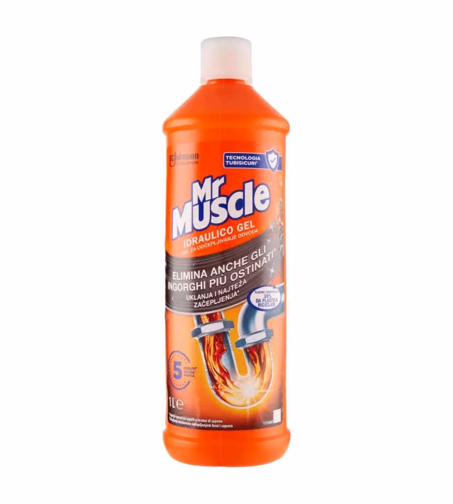Stura Lavandini Mr. Muscle Gel 1L - Disgorgante Forte Sicuro