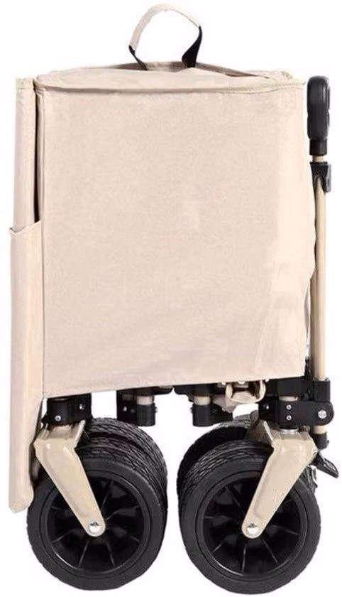 Carrello pieghevole per trasporto – Ruote adatte a tutti i terreni – Capacità di carico: 99,8 kg – Colore: verde