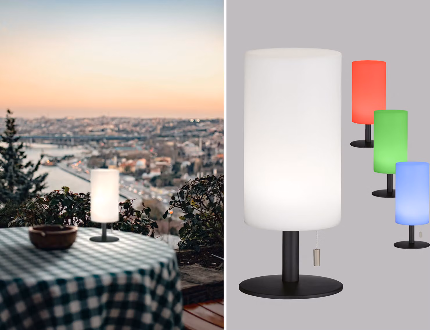 FHL Lampada da tavolo da esterno Larino 28 cm