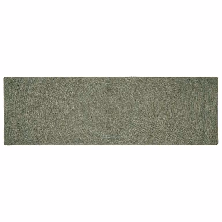 Tappeto in juta vidaXL verde oliva per area living L: 200 cm, P: 80 cm