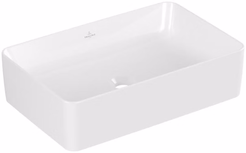 Villeroy & Boch Collaro lavabo à poser, rectangulaire, sans trou pour robinetterie, sans trop-plein, 560x360mm, 4A2056R1, 4A2056R1