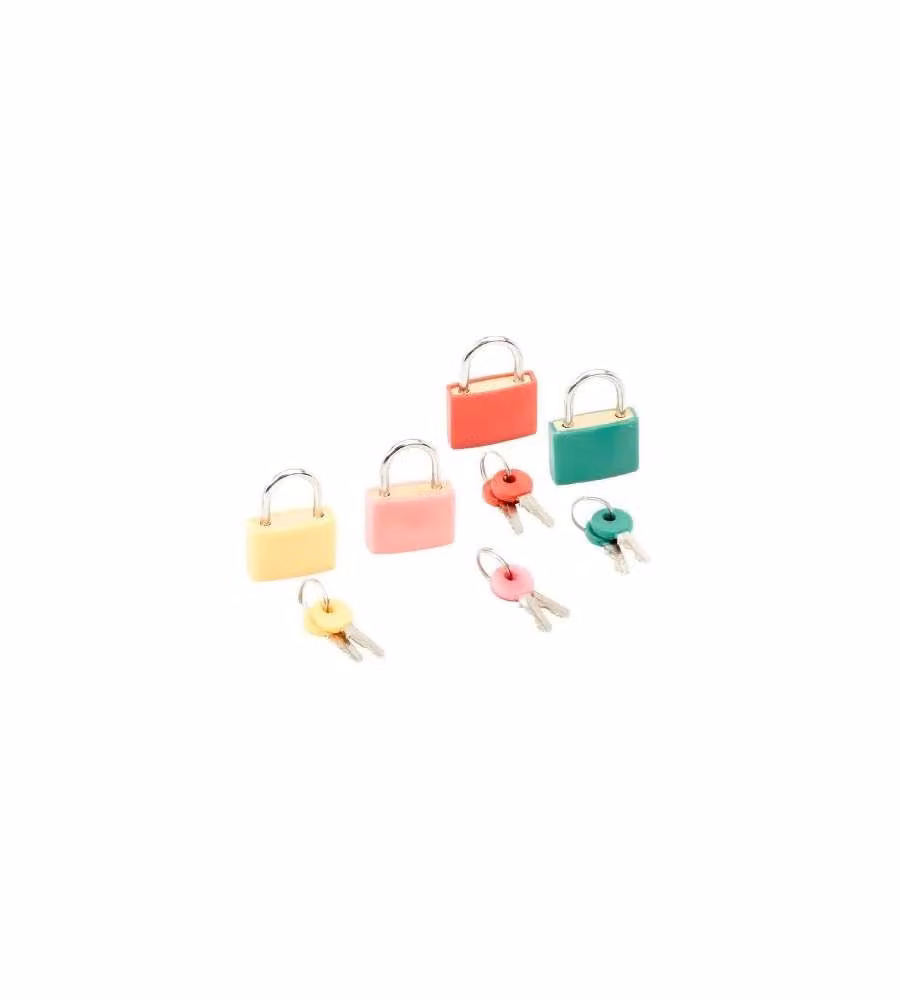Lucchetto Ottone Cover Colorato Mm.25
