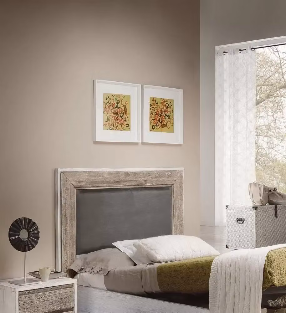 Letto singolo shabby chic con contenitore in legno di faggio color marrone Mobili 2G L/P/H: 80 x 190 x 110 cm – 2