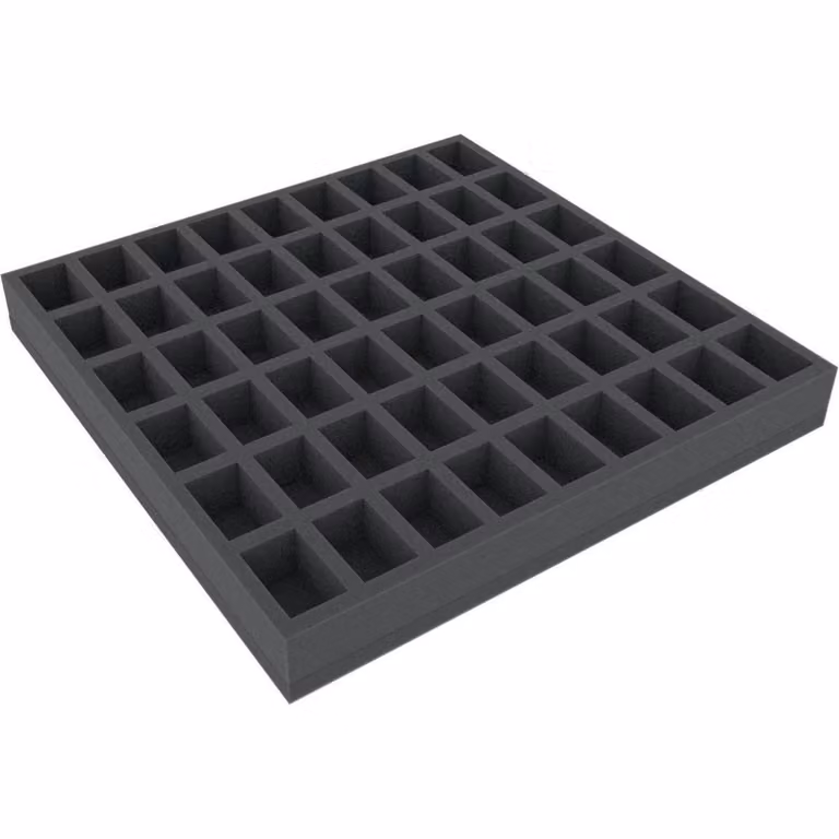AGDG035BO 295 mm x 295 mm x 35 mm - Inserto in schiuma per giochi da tavolo