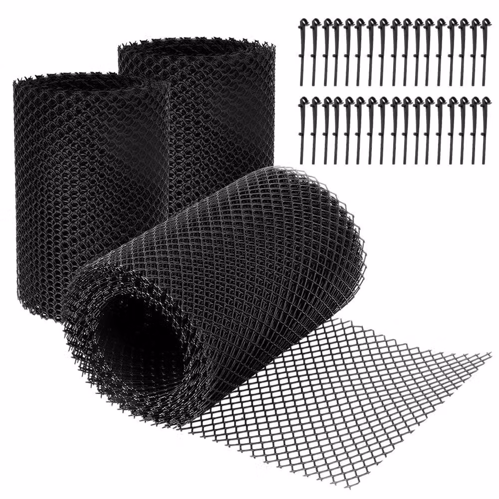 Tessuto in plastica per protezione interna, dimensioni 18 cm x 2400 cm, colore nero