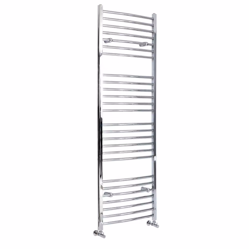 Scaldasalviette di Design Cromato - Termoarredo Bagno Curvo - 1800 x 600mm - 560W - Kent