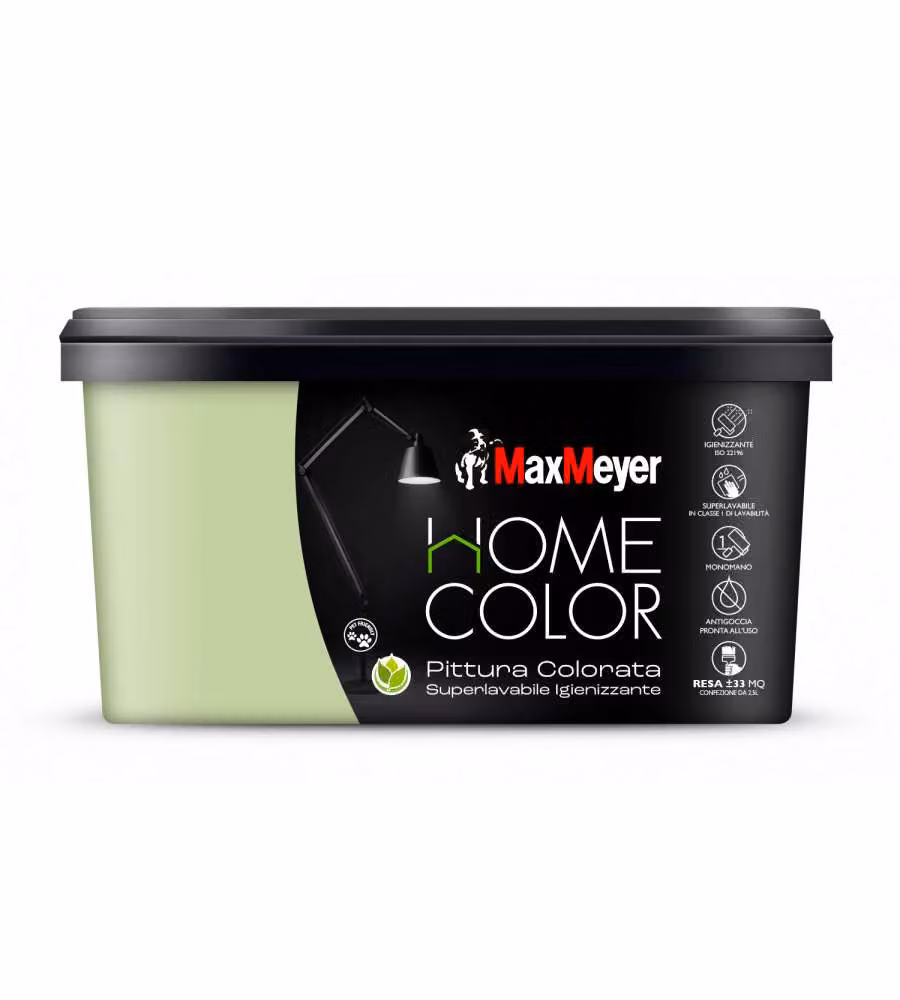 MaxMeyer Idropittura Superlavabile Avocado 2,5L Finitura Opaca