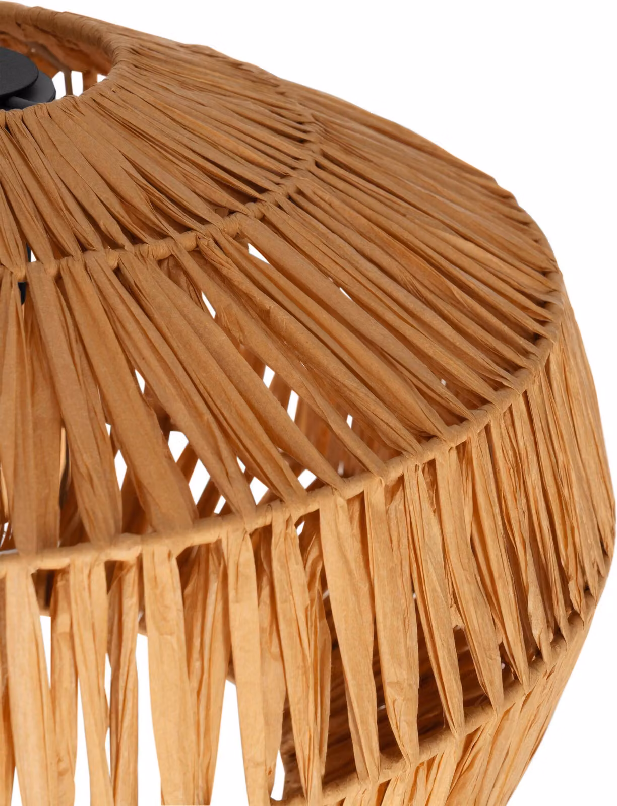 Lampada a sospensione EGLO Sheldon, lampada a sospensione per tavolo da pranzo, 1 luce, stile boho, lampada a sospensione con paralume in carta intrecciata, attacco E27, diametro 38 cm