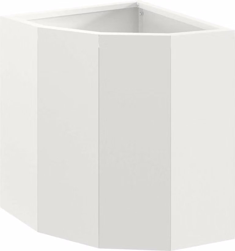 Vaso d'angolo Bianco 30 x 30 x 35 cm Acciaio