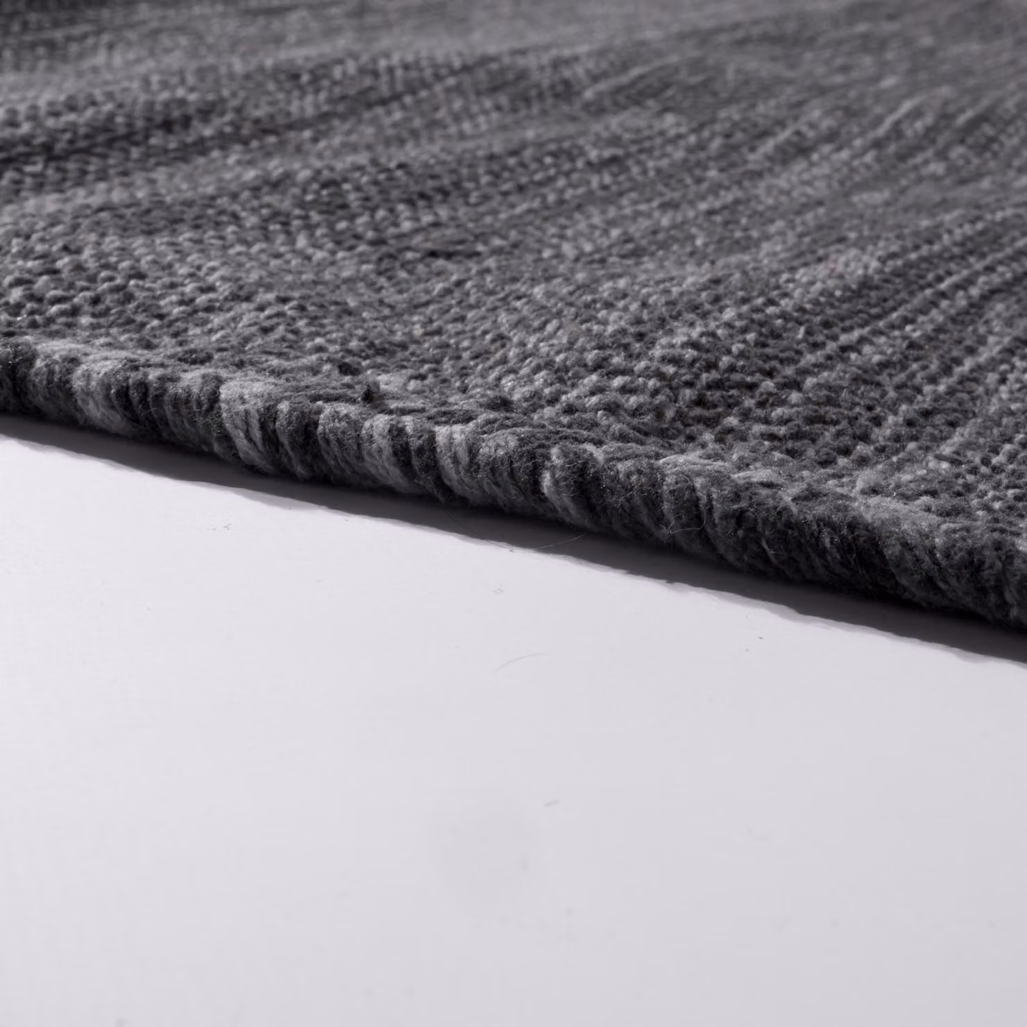 Tappeto Kilian tessuto a mano in cotone grigio, blu e bianco L: 340 cm, P: 240 cm – 3