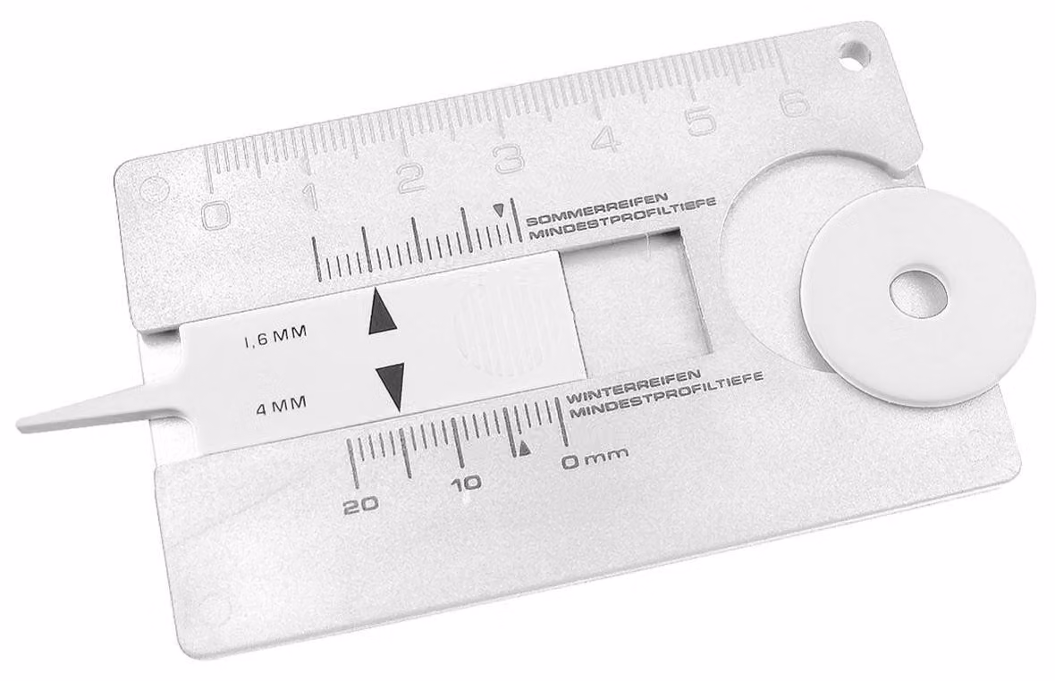 Calibro del battistrada "Card" Bianco