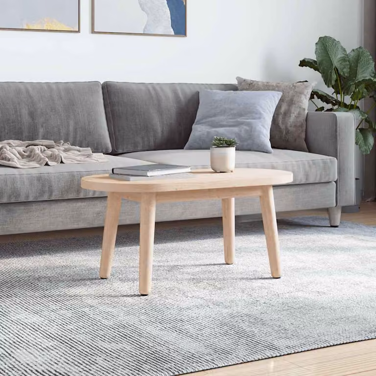 vidaXL Piano del tavolo 60x30x2,5 cm in legno massello di pino ovale