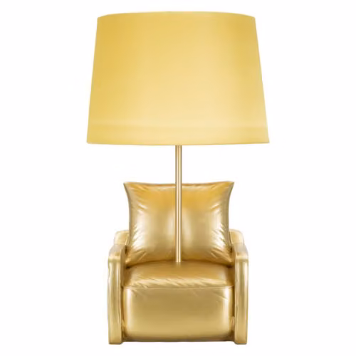 Lampade da tavolo LAMPADA DA COMODINO MIDCENTURY GIALLA CM Ø 26X46 Mauro Ferretti