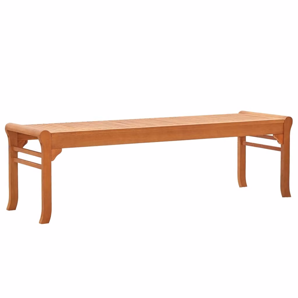 The Living Store Panca da giardino a 3 posti 150 cm in legno massiccio di eucalipto