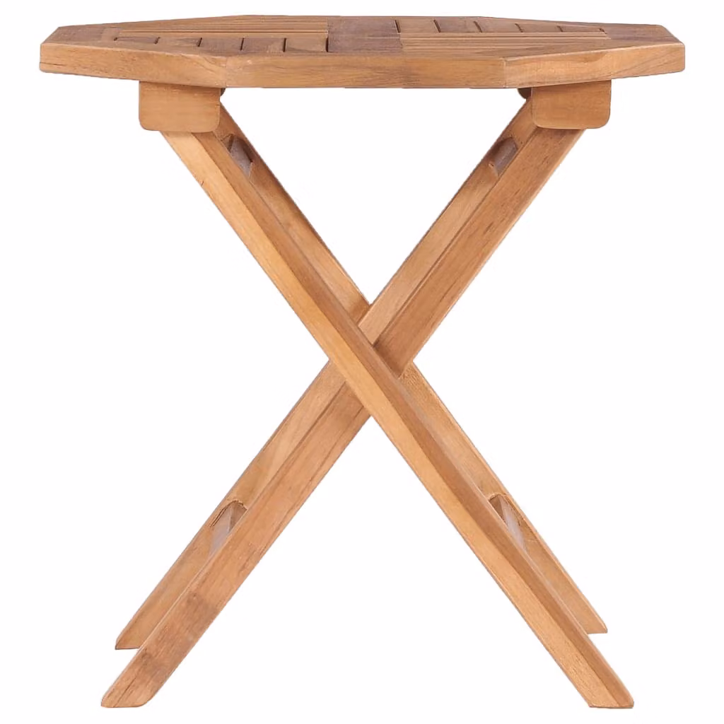 vidaXL Tavolo da giardino pieghevole 45x45x45 cm in legno massiccio teak