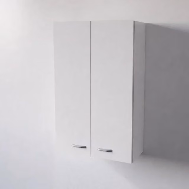 Pensile da cucina Calandrelli con 2 ante, finitura bianco opaco, H 90 x L 60 x P 33 cm
